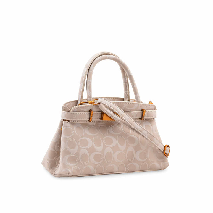White Formal Hand Bag For Ladies P36766