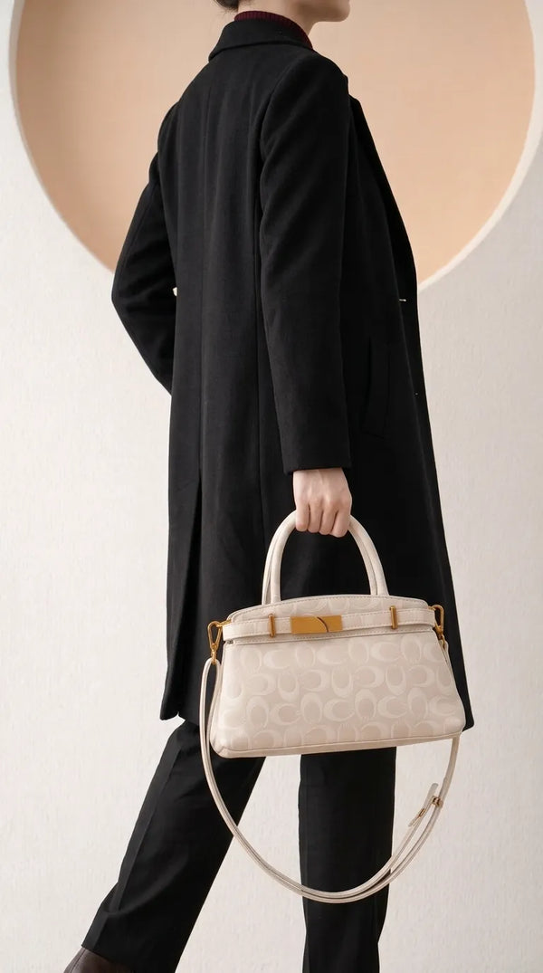 White Formal Hand Bag For Ladies P36766