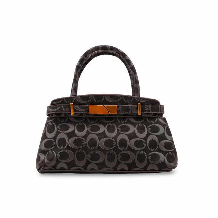 Coffee Formal Hand Bag For Ladies P36766