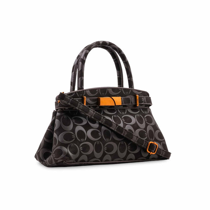 Coffee Formal Hand Bag For Ladies P36766