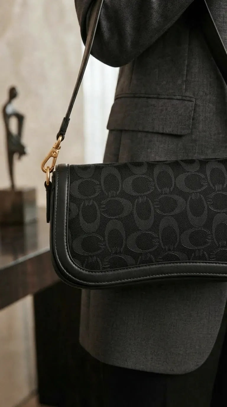 Black Formal Shoulder Bag For Ladies P36767