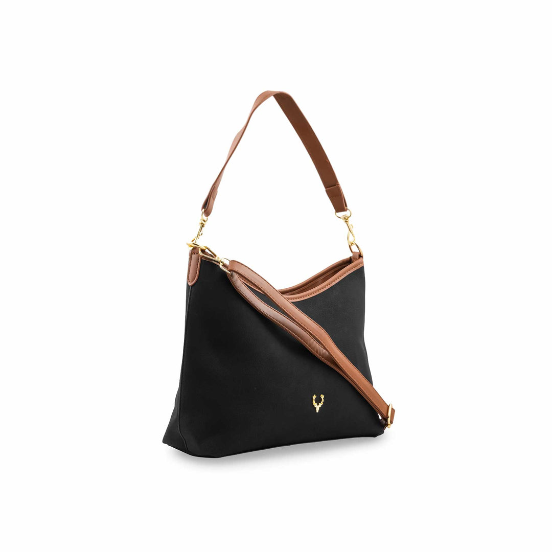 Black Formal Shoulder Bag For Women P36778