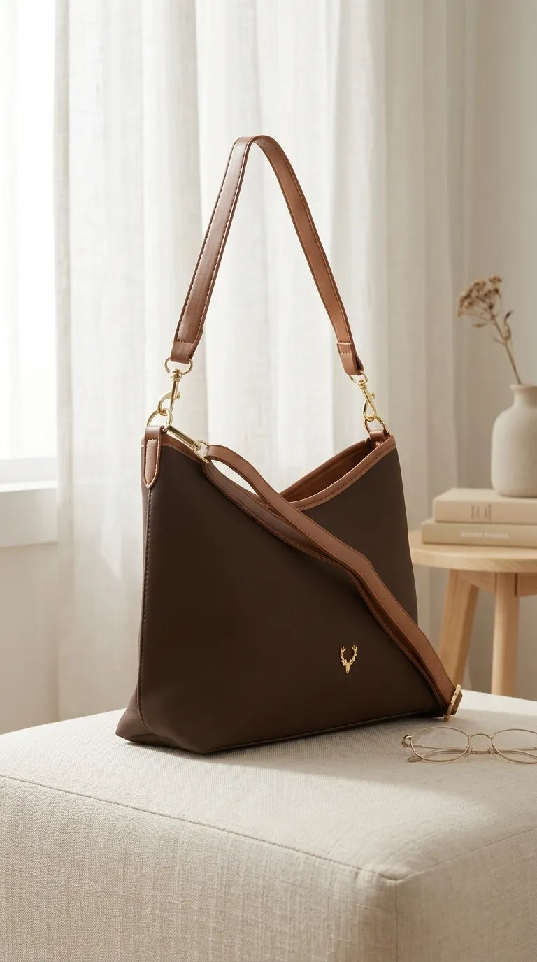 Brown Formal Shoulder Bag For Women P36778