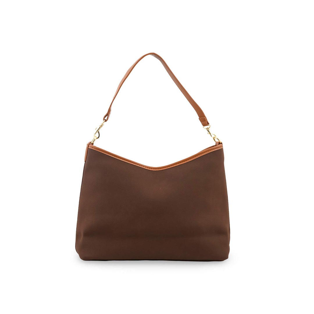 Brown Formal Shoulder Bag For Women P36778