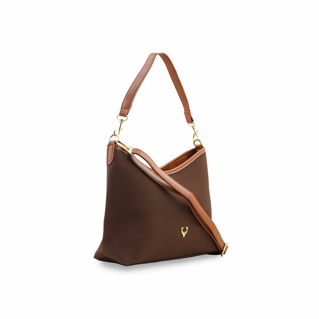 Brown Formal Shoulder Bag For Women P36778