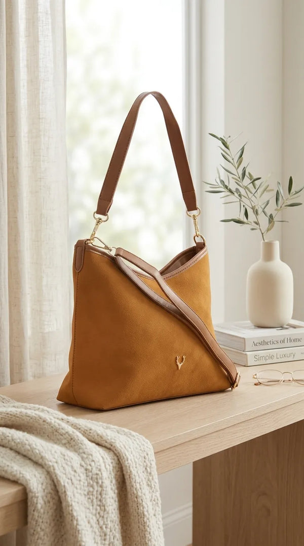 Mustard Formal Shoulder Bag For Women P36778