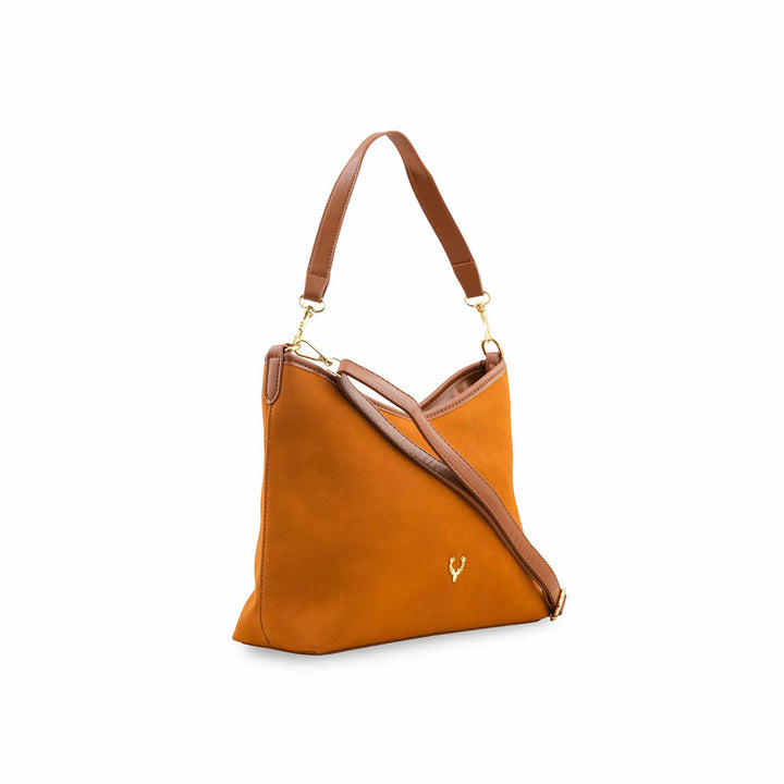 Mustard Formal Shoulder Bag For Women P36778