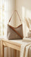 Beige Formal Shoulder Bag For Women P36778