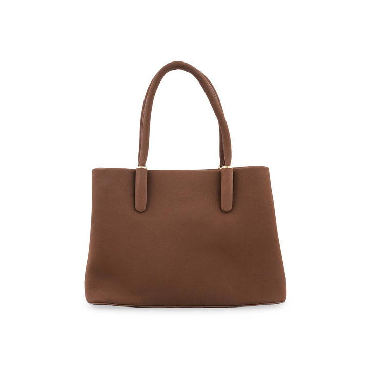 Brown Formal Shoulder Bag For Ladies P36779