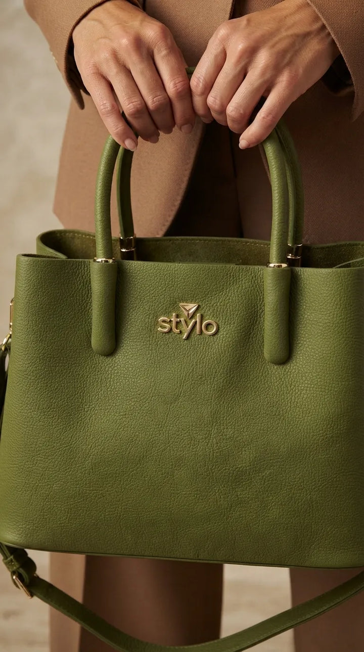 Green Formal Shoulder Bag For Ladies P36779