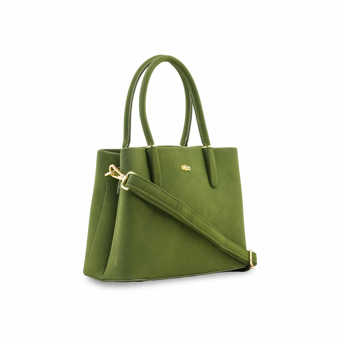Green Formal Shoulder Bag For Ladies P36779