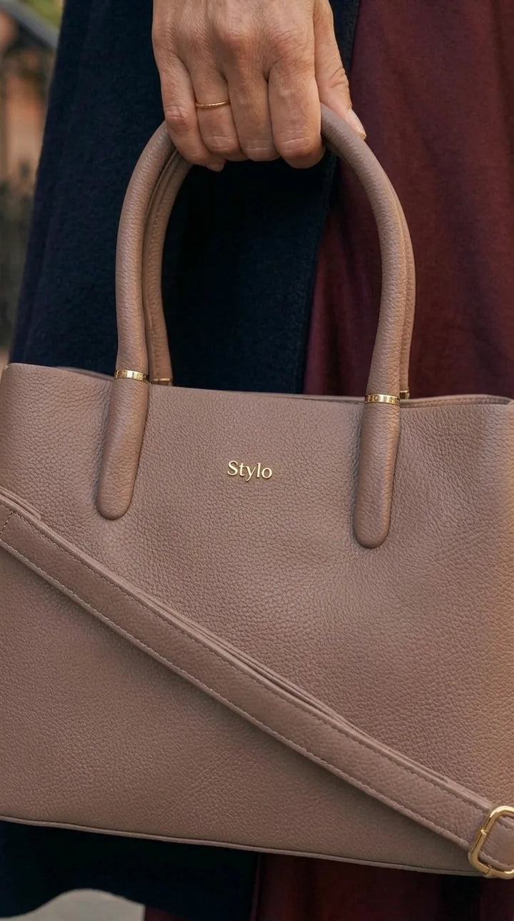 Fawn Formal Hand Bag For Ladies P36779