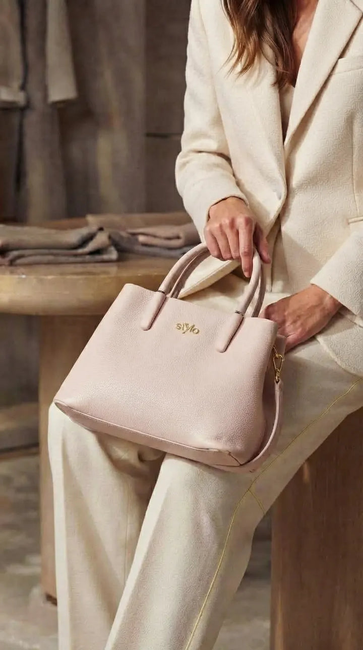 Beige Formal Shoulder Bag For Ladies P36779