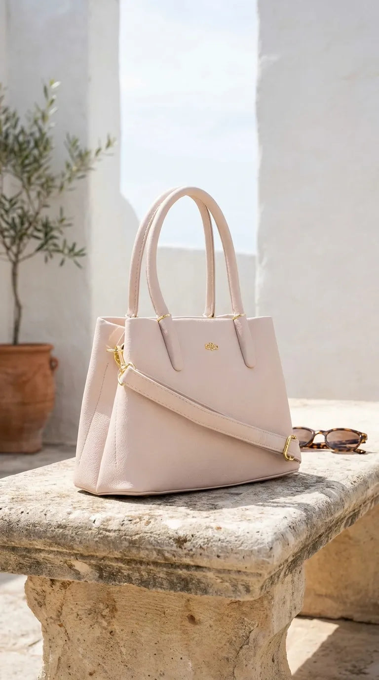 Beige Formal Shoulder Bag For Ladies P36779