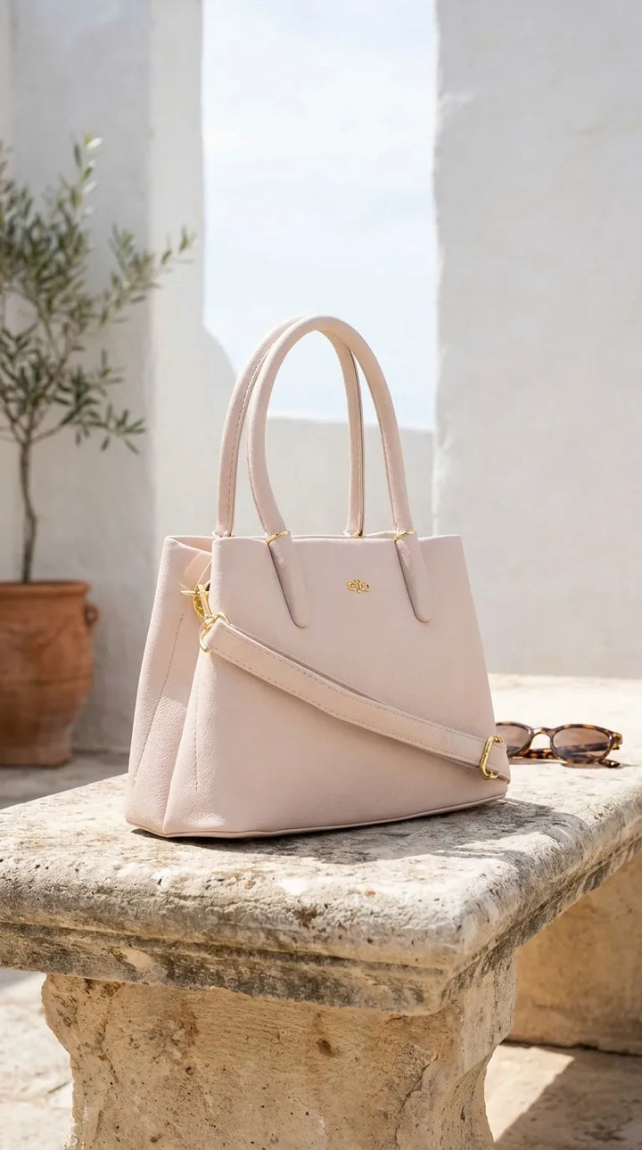 Beige Formal Shoulder Bag For Ladies P36779