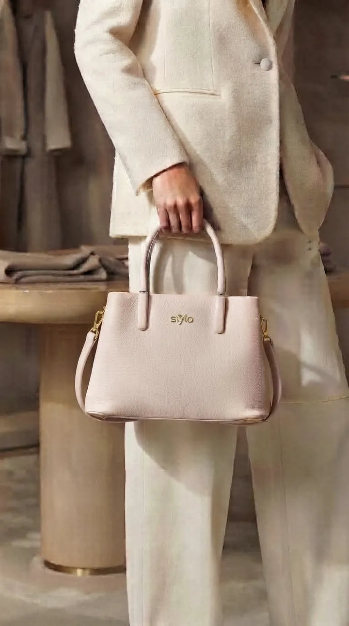 Beige Formal Shoulder Bag For Ladies P36779