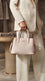 Beige Formal Shoulder Bag For Ladies P36779