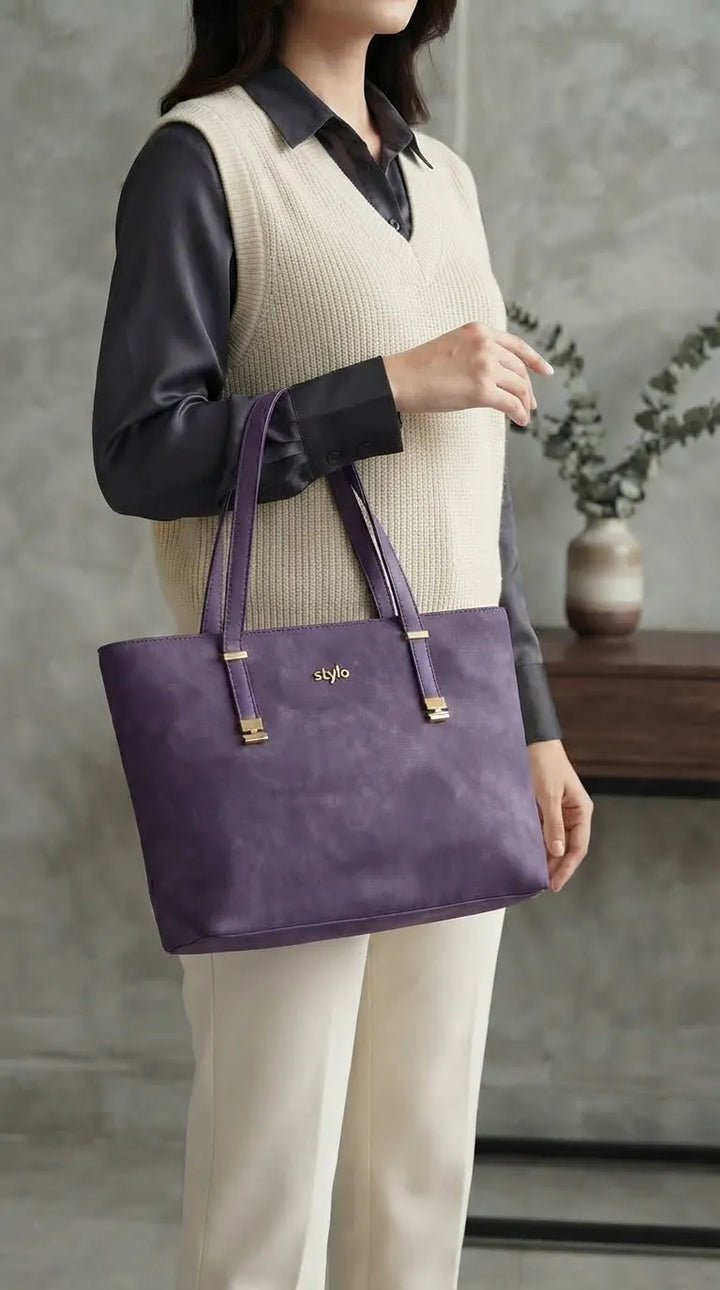 Purple Formal Shoulder Bag For Ladies P36781