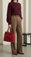 Maroon Formal Hand Bag For Ladies P36782