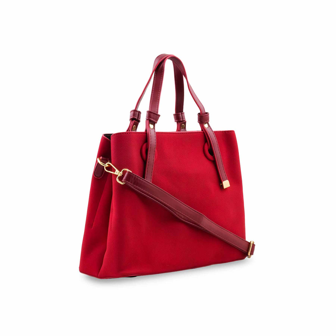 Maroon Formal Hand Bag For Ladies P36782