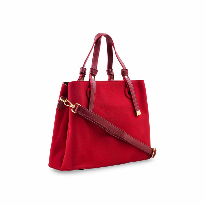Maroon Formal Hand Bag For Ladies P36782
