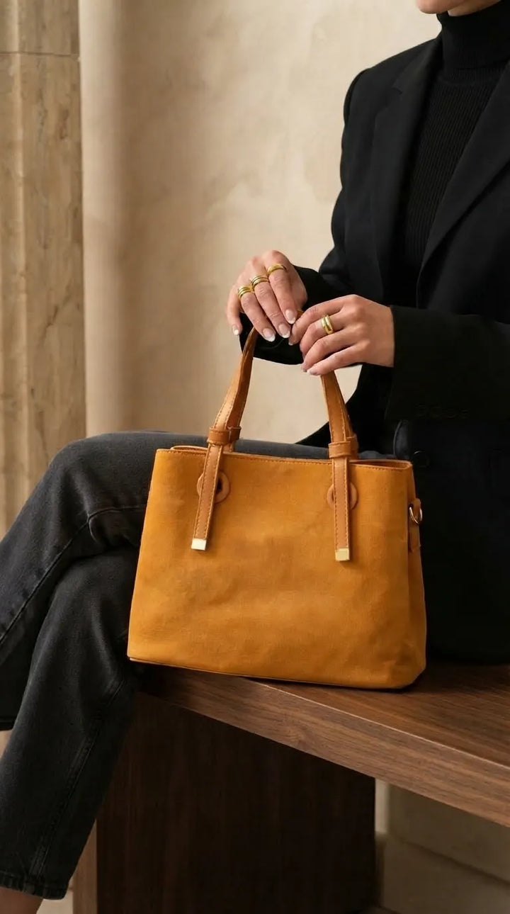 Mustard Formal Shoulder Bag For Ladies P36782