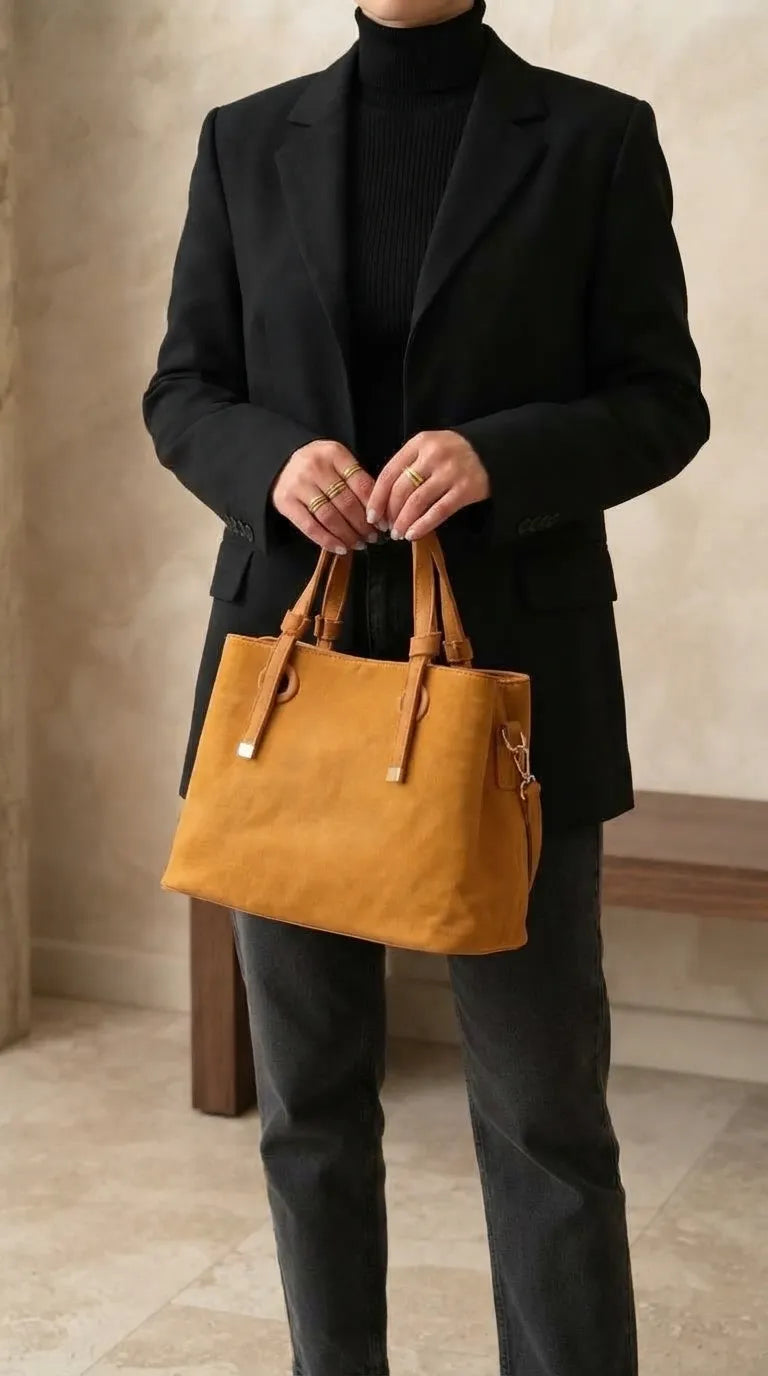 Mustard Formal Shoulder Bag For Ladies P36782