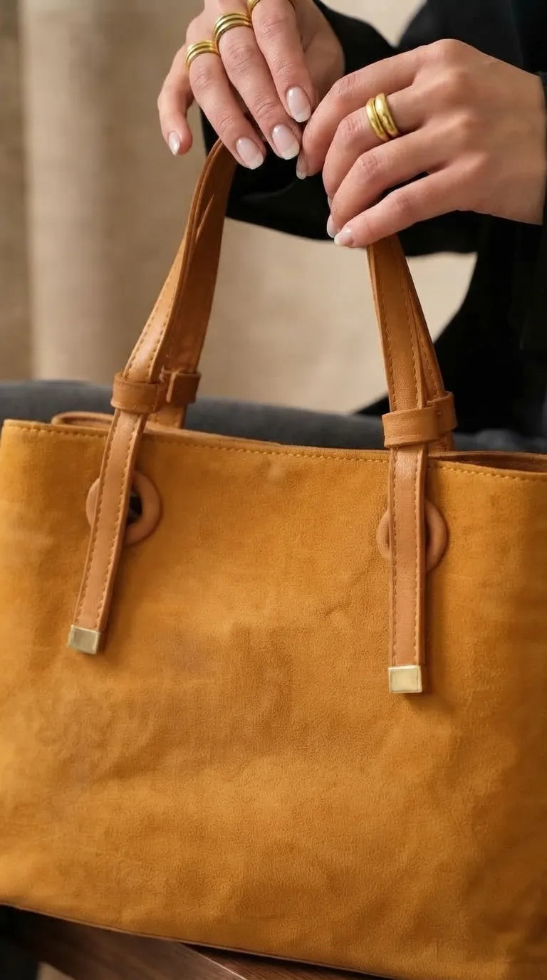 Mustard Formal Shoulder Bag For Ladies P36782
