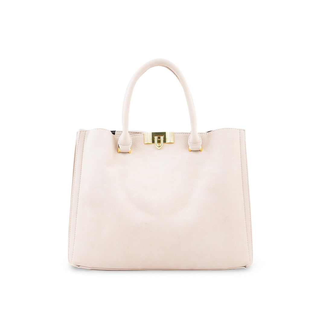 Beige Formal Shoulder Bag For Ladies P36783