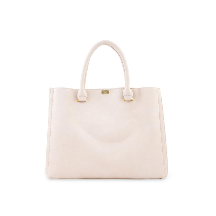 Beige Formal Shoulder Bag For Ladies P36783