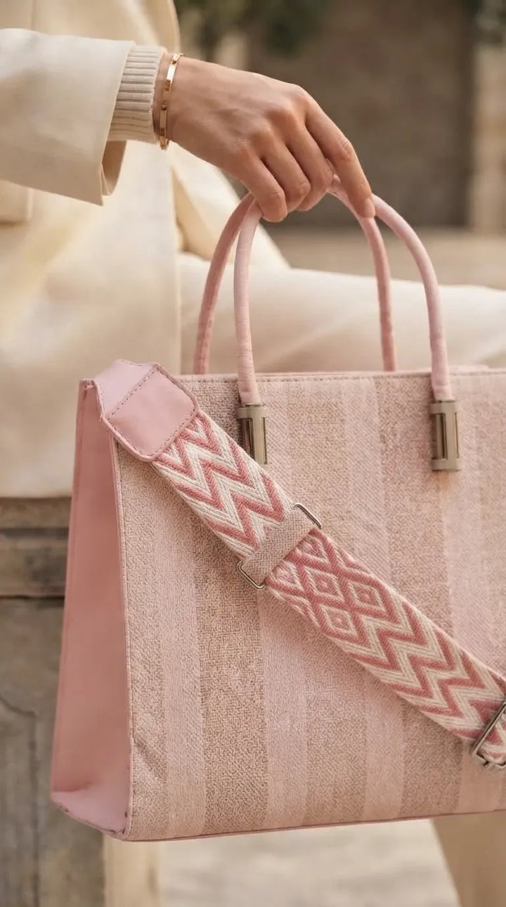 Pink Formal Shoulder Bag For Ladies P36822
