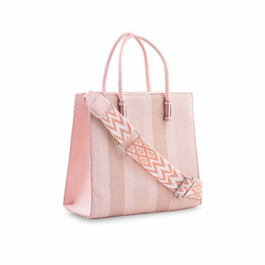 Pink Formal Shoulder Bag For Ladies P36822