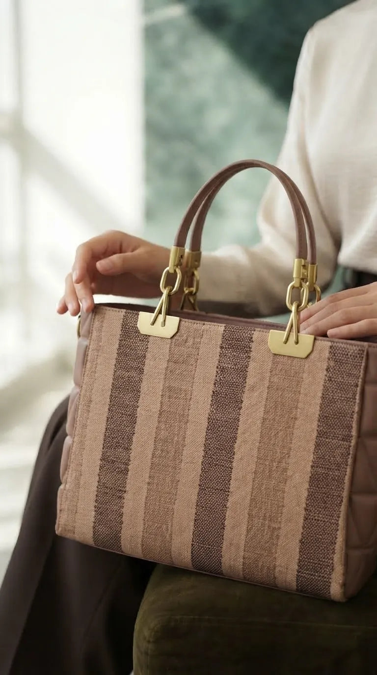 Brown Formal Shoulder Bag For Ladies P36823