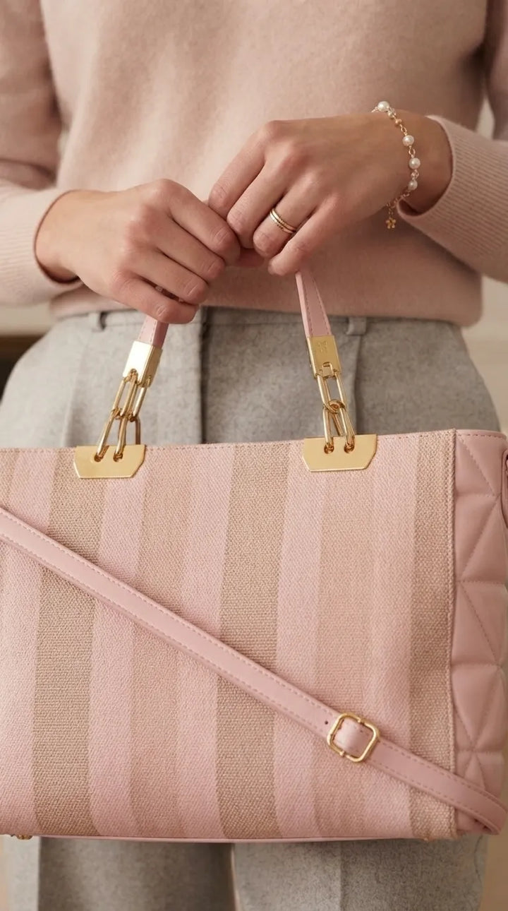 Pink Formal Shoulder Bag For Ladies P36823