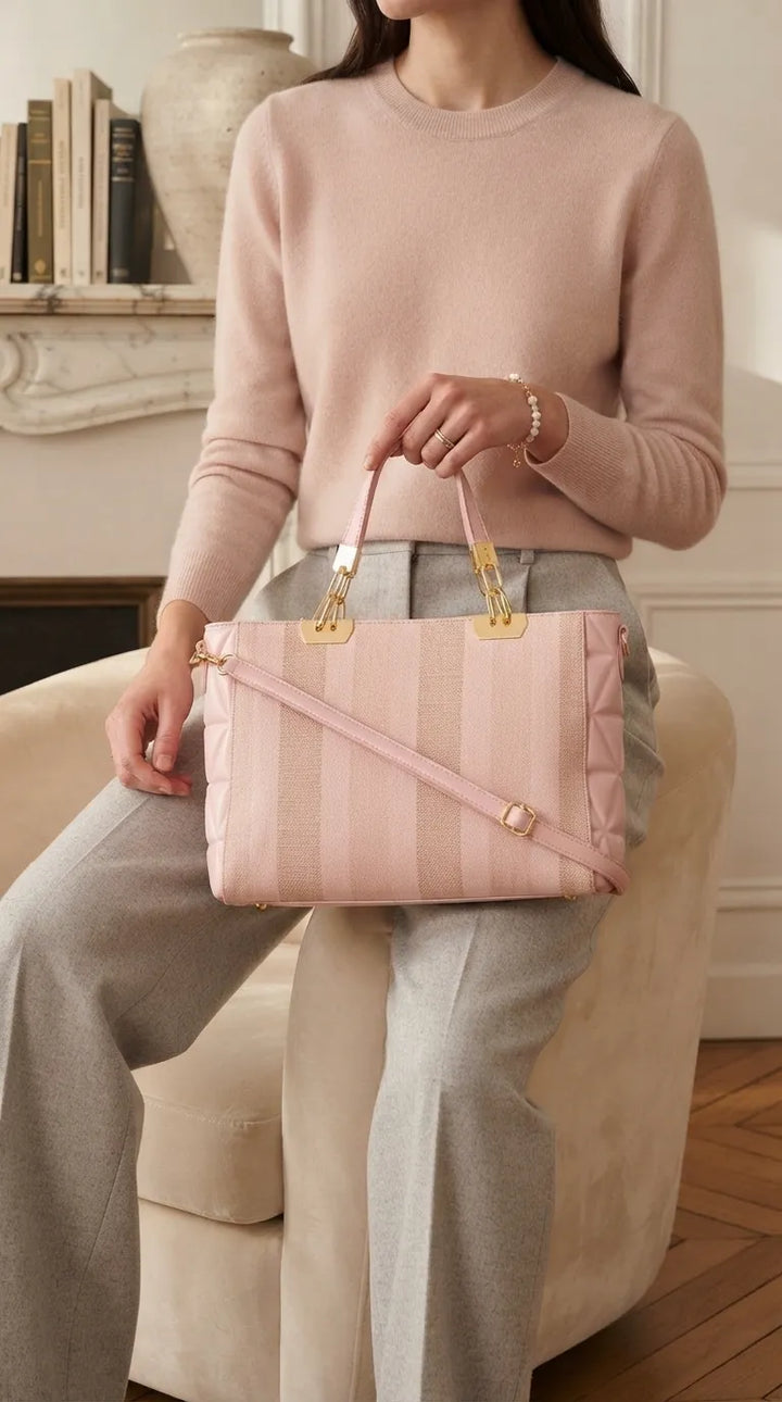 Pink Formal Shoulder Bag For Ladies P36823