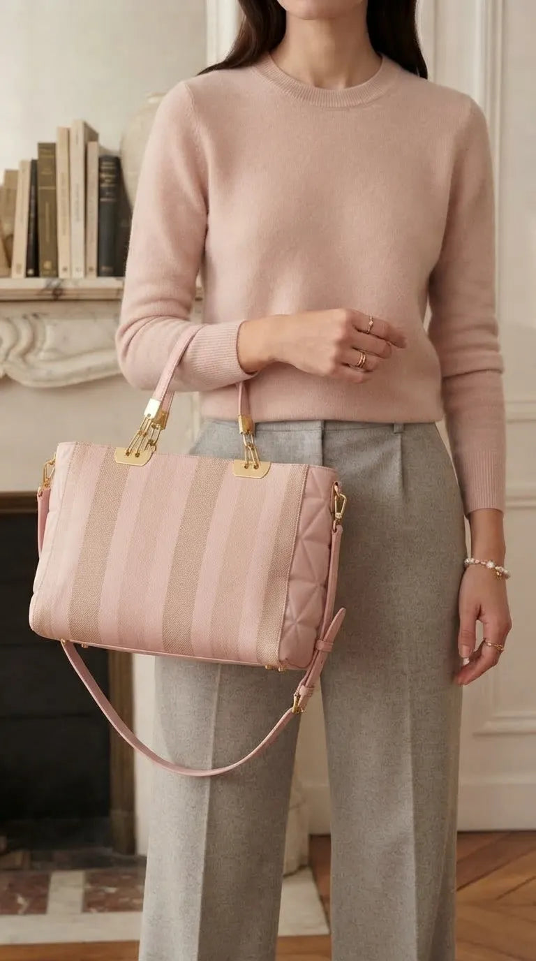 Pink Formal Shoulder Bag For Ladies P36823