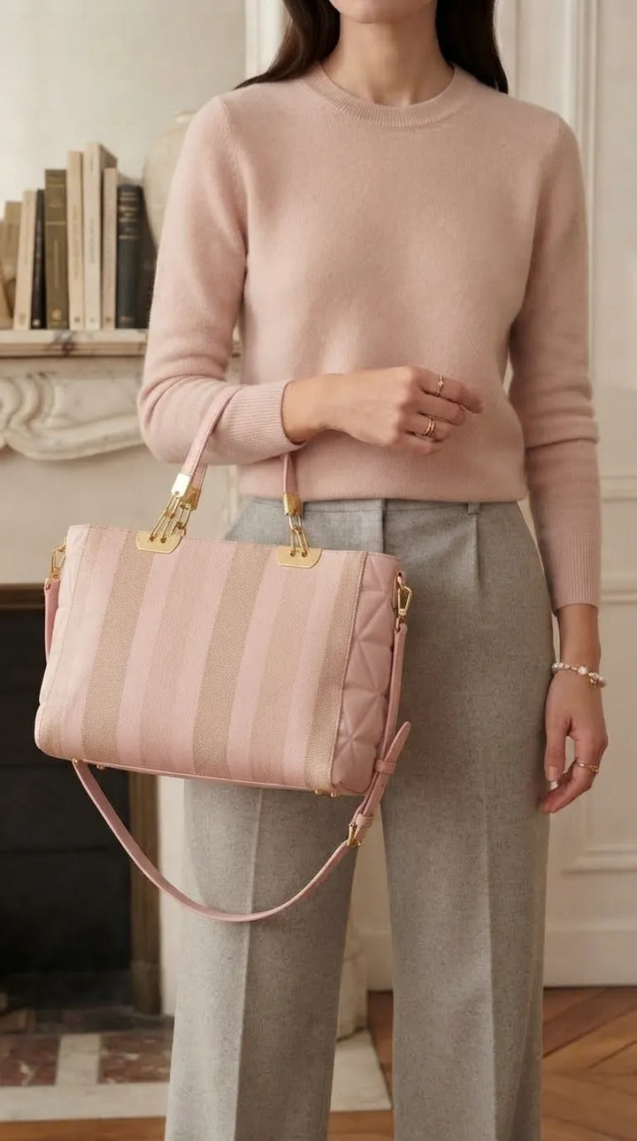 Pink Formal Shoulder Bag For Ladies P36823