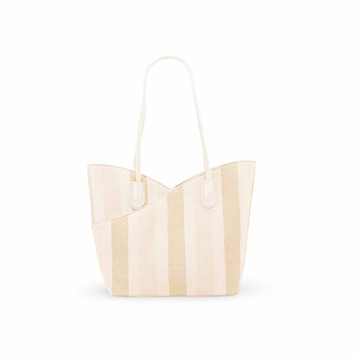 Beige Formal Shoulder Bag For Ladies P36824