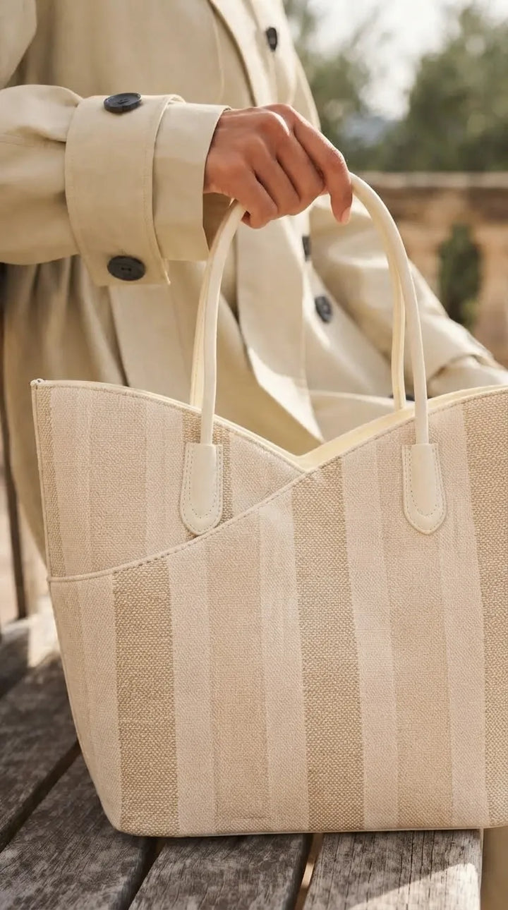Beige Formal Shoulder Bag For Ladies P36824