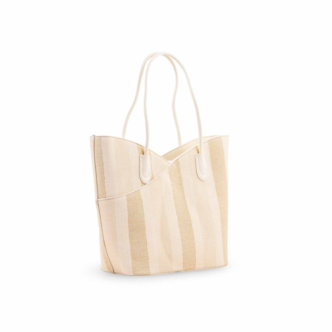 Beige Formal Shoulder Bag For Ladies P36824