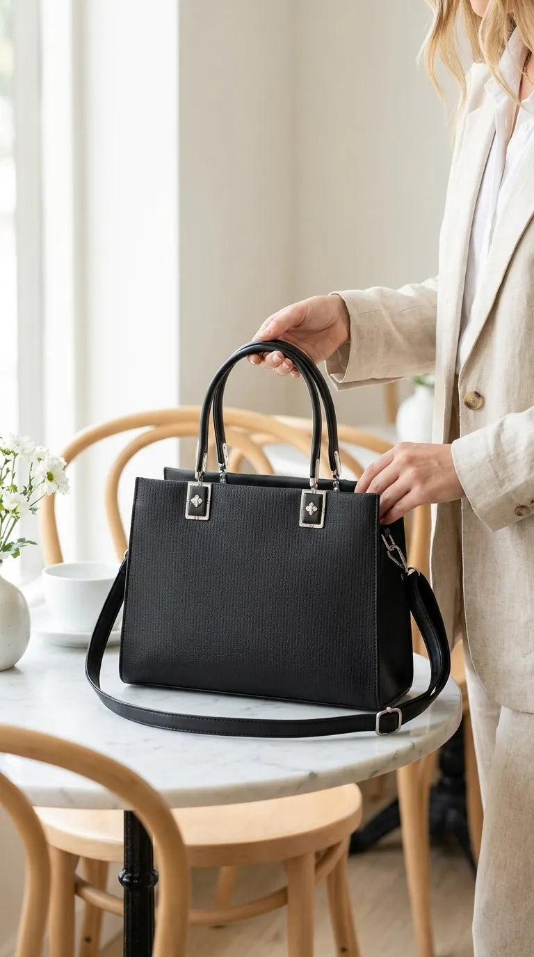Black Formal Shoulder Bag For Ladies P36825
