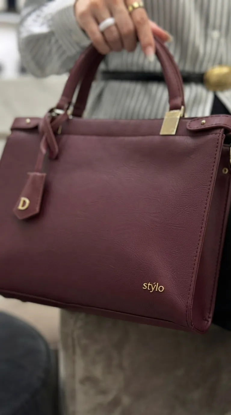 Brown Formal Shoulder Bag For Ladies P36826