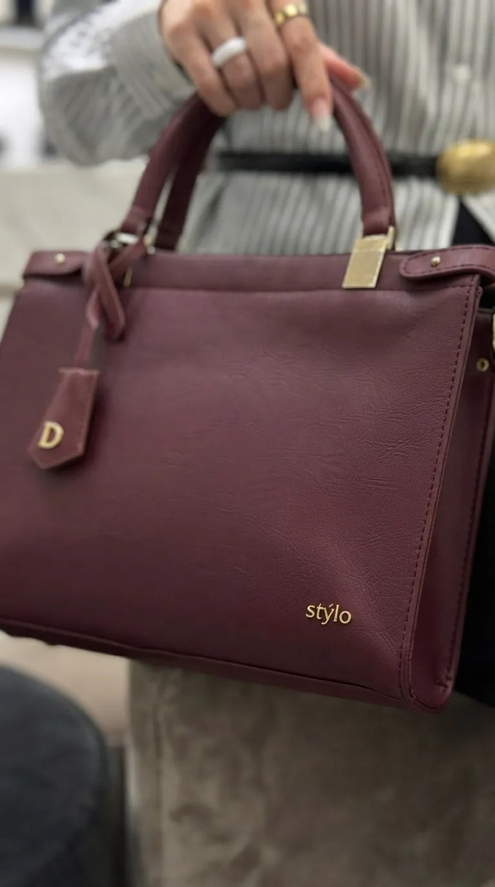 Brown Formal Shoulder Bag For Ladies P36826