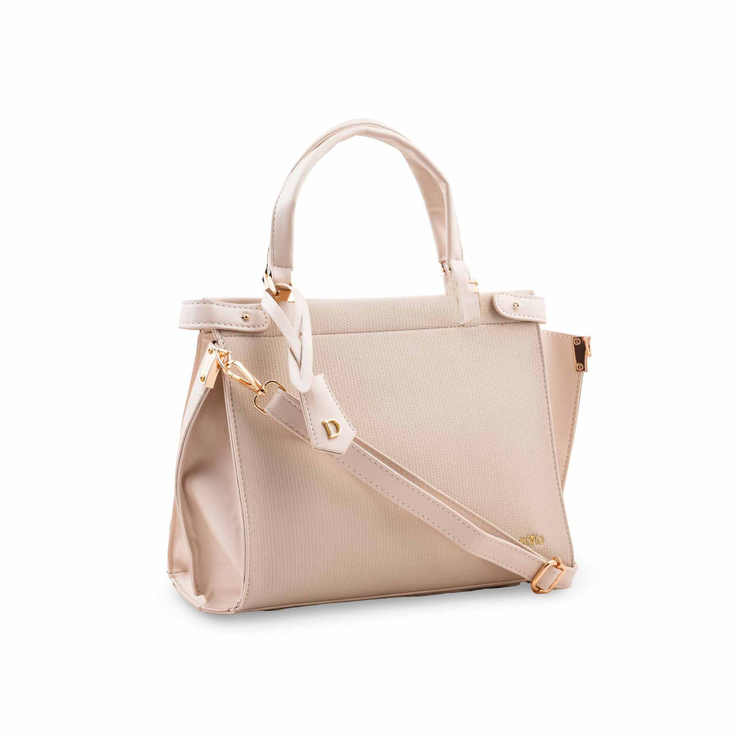 Beige Formal Hand Bag For Ladies P36826