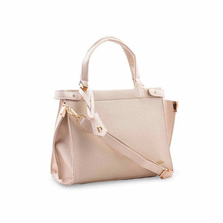 Beige Formal Hand Bag For Ladies P36826