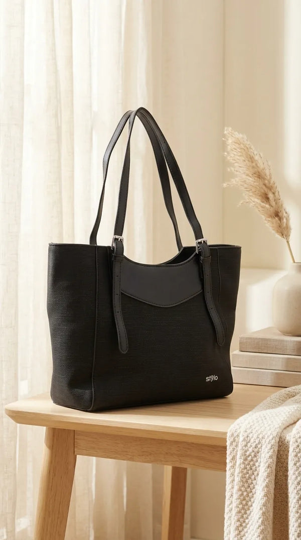 Black Formal Shoulder Bag For Ladies P36828