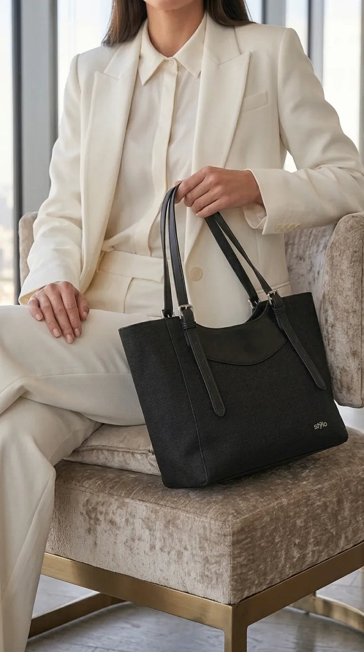Black Formal Shoulder Bag For Ladies P36828
