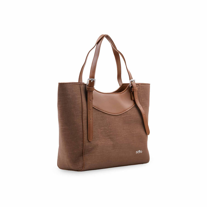 Khaki Formal Shoulder Bag For Ladies P36828
