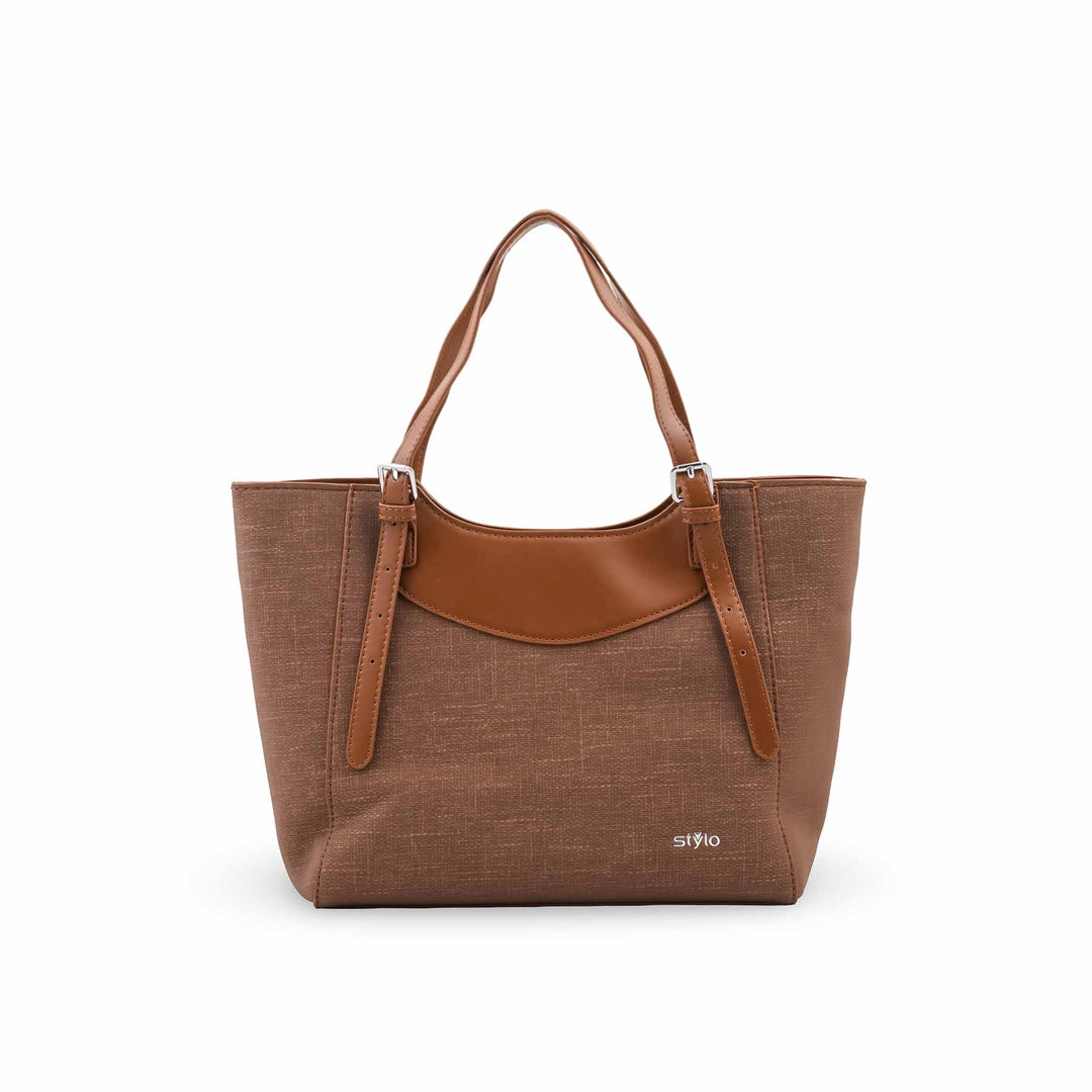 Khaki Formal Shoulder Bag For Ladies P36828