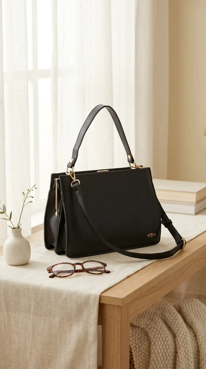 Black Formal Shoulder Bag For Ladies P36829